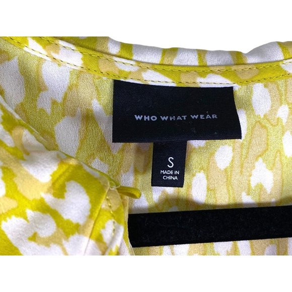 WHO WHAT WEAR CITRUS LEOPARD TIERED DRESS WOMENS Small‎ - Picture 8 of 9